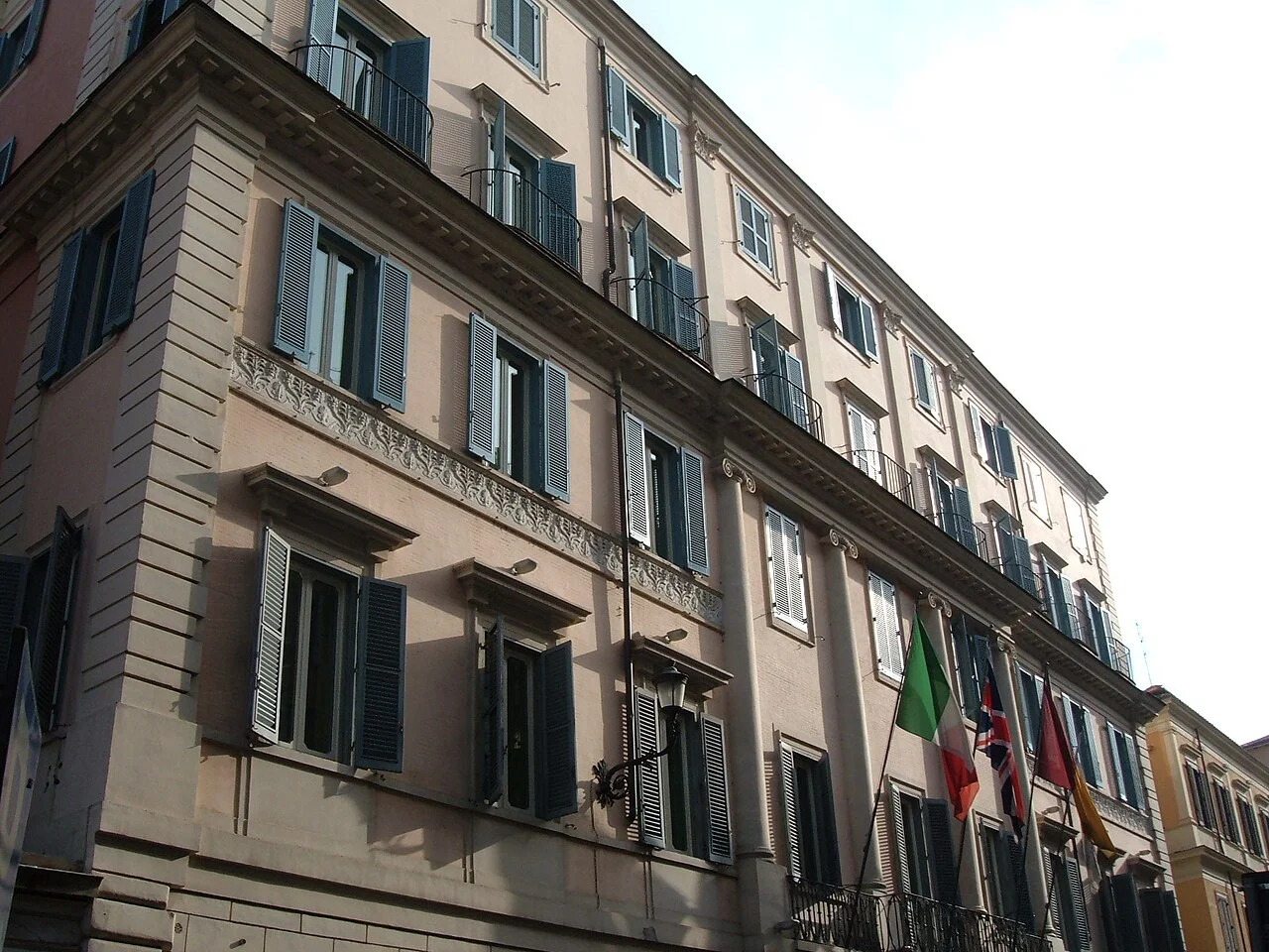 Hotel de Russie exterior on Via del Babuino in Rome