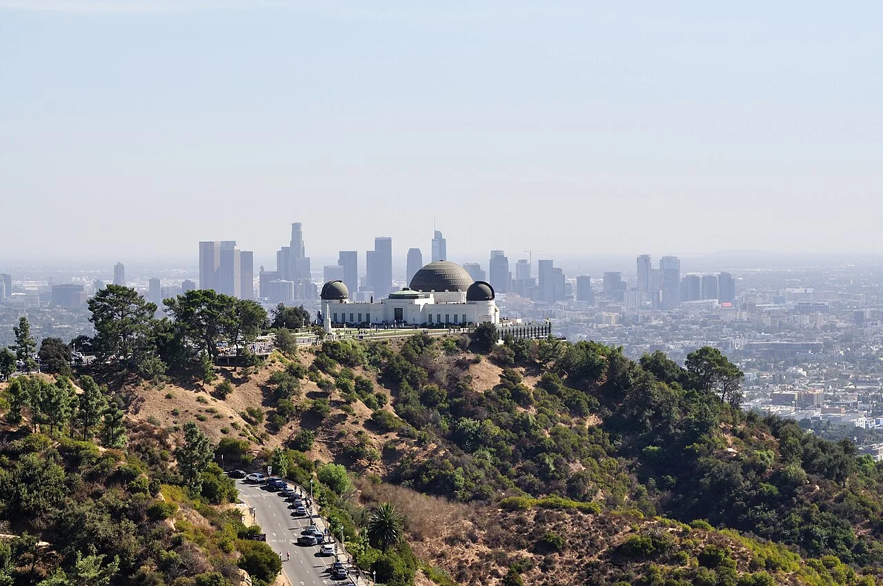 Griffith Observatory with the Los Angeles skyline beyond