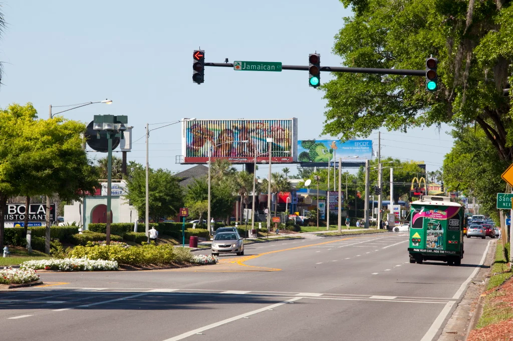 Street view along International Drive in Orlando
