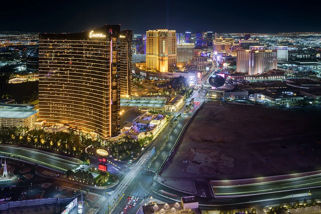 Las Vegas Strip illuminated at night