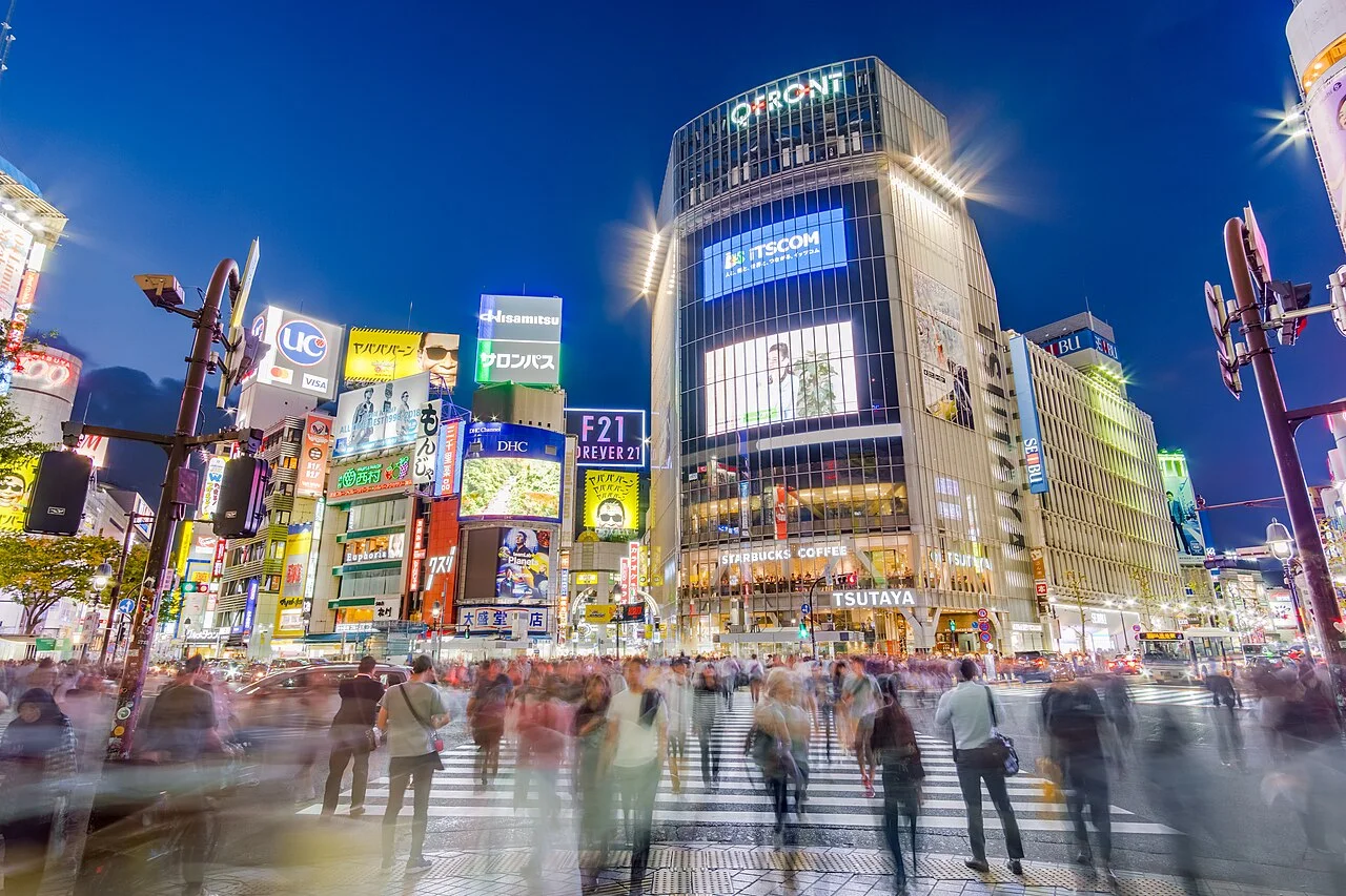 Pedestrians at Shibuya Scramble Crossing